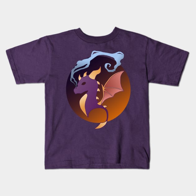 PurpleDragon Kids T-Shirt by LadyCerbero